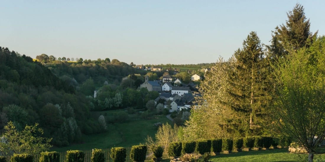 Blick von Riedenburg ins Morscheider Unterdorf.