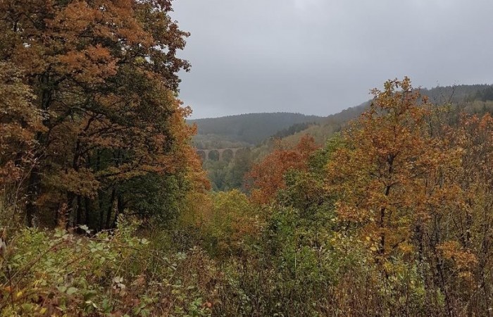 Das Viadukt vom Aussichtspunkt 